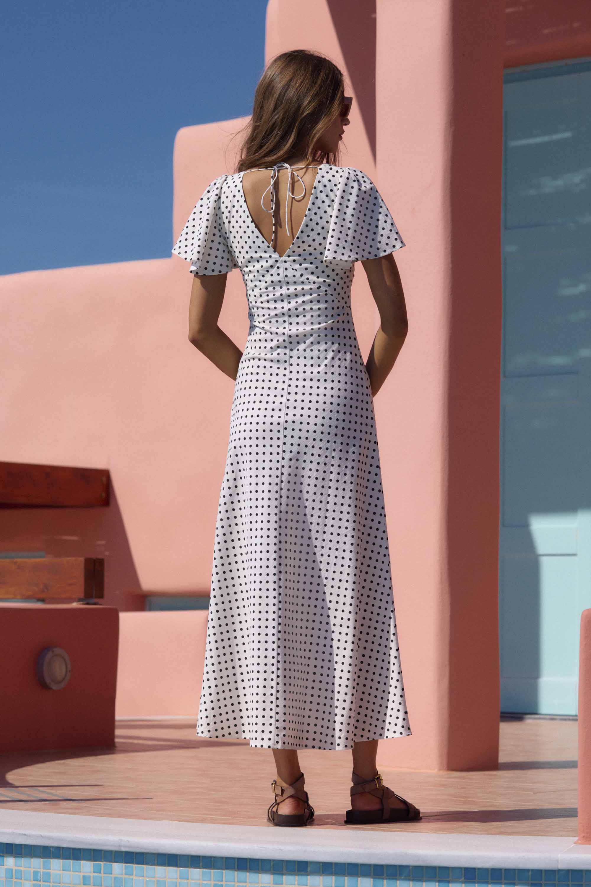 Isabella Dress In Coco Spot - Image 3