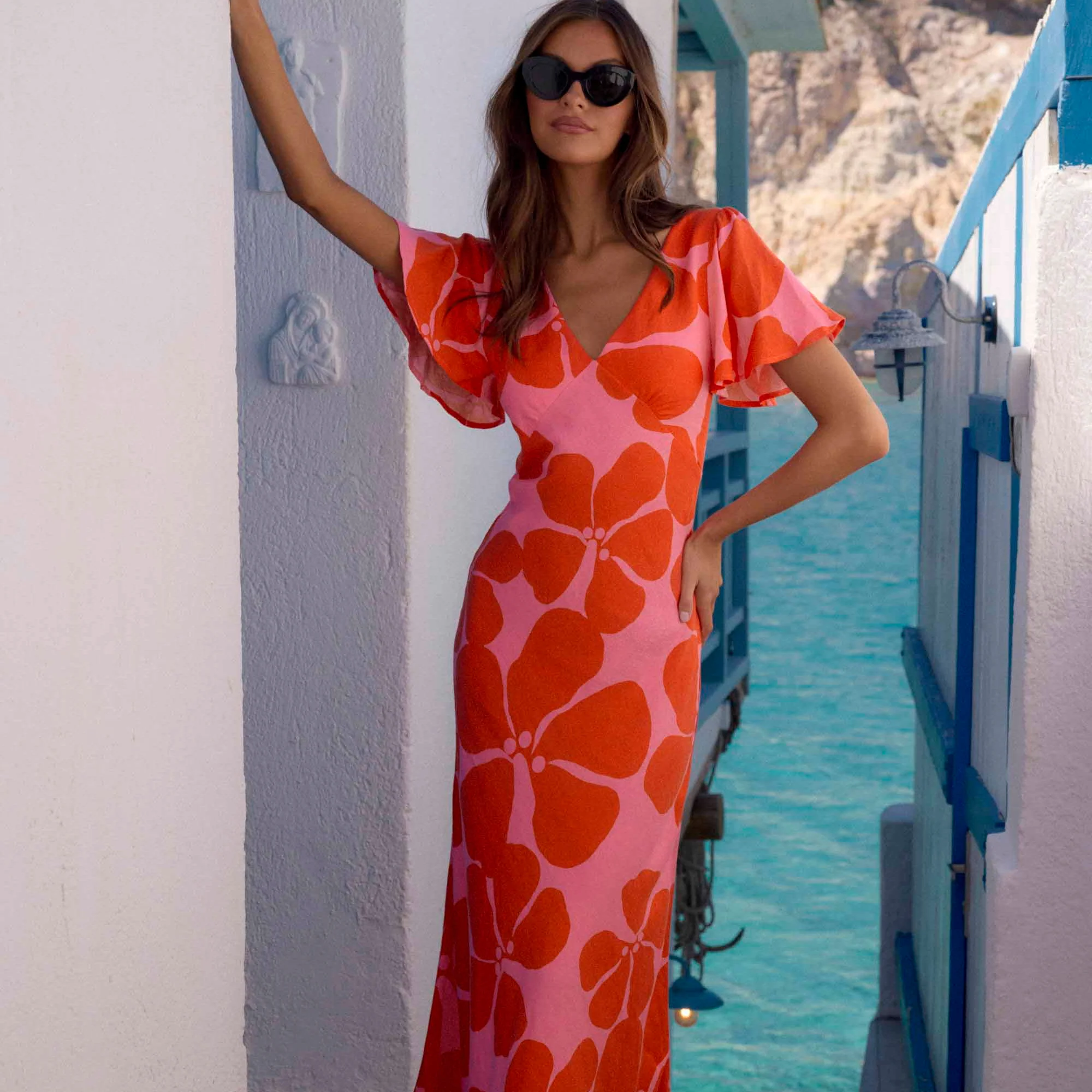Isabella Dress In Hydra - Image 6