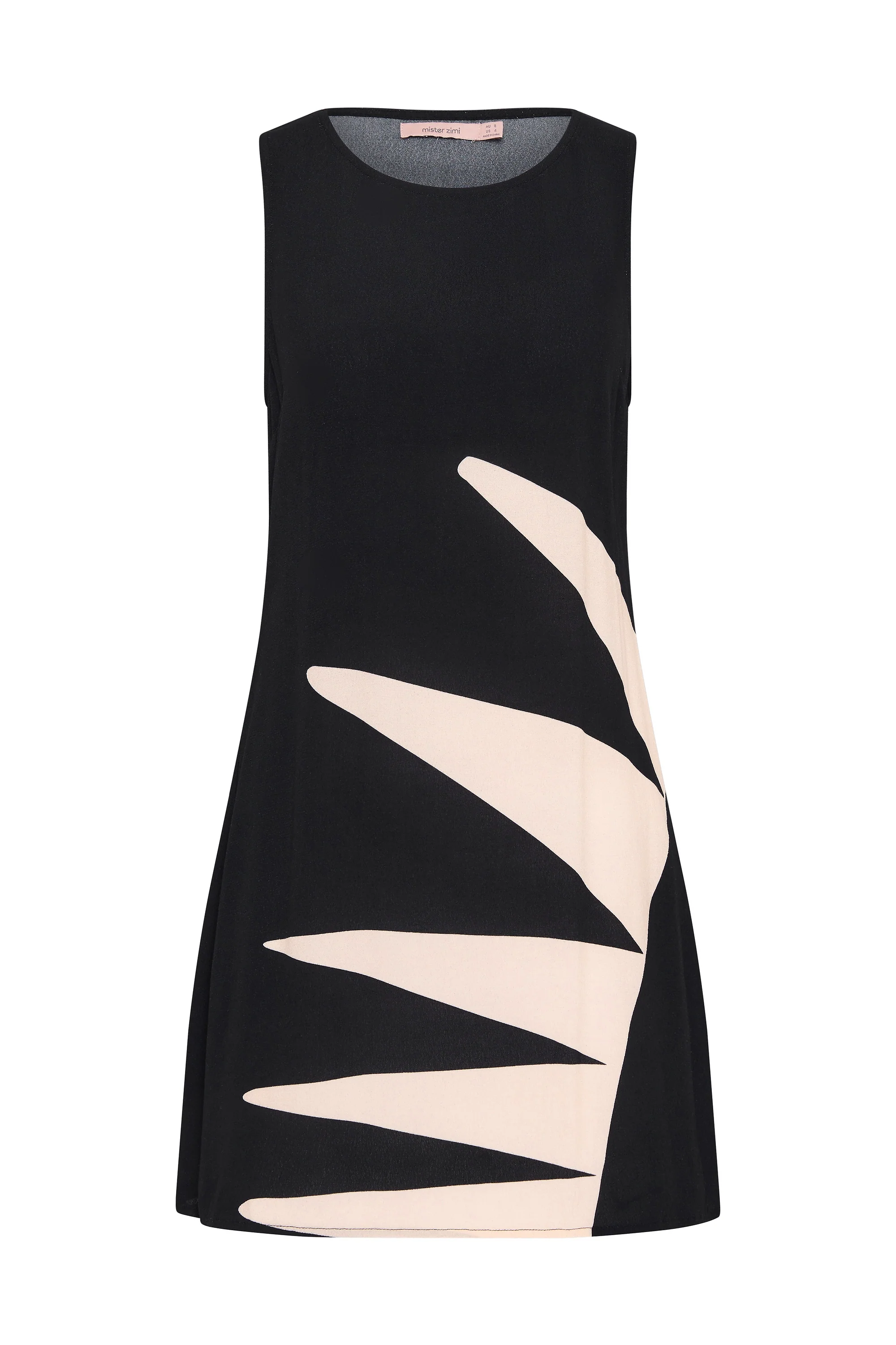 Lita Dress In Noir Palm - Image 5