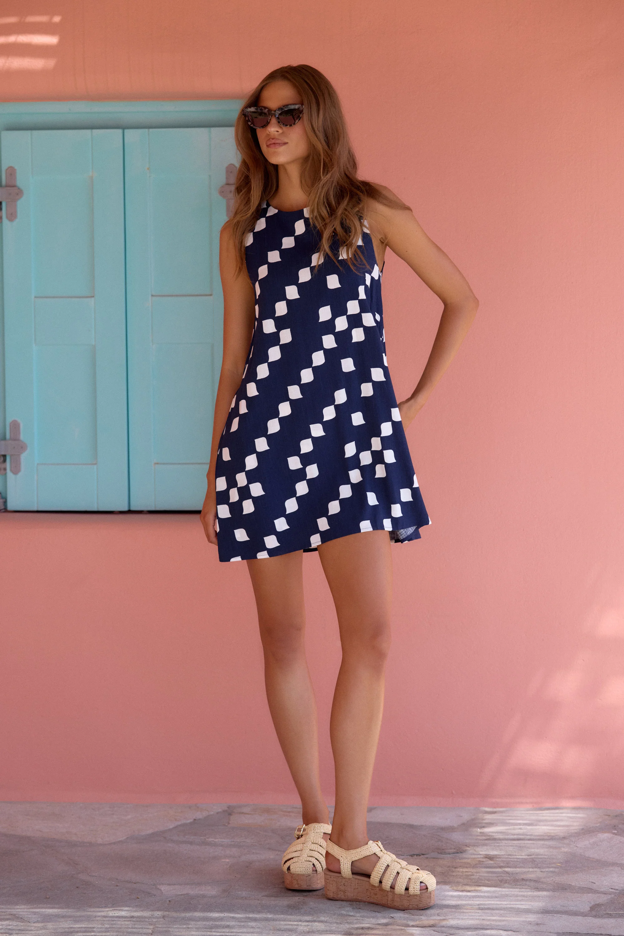 Lucinda Dress In Tilos - Image 2