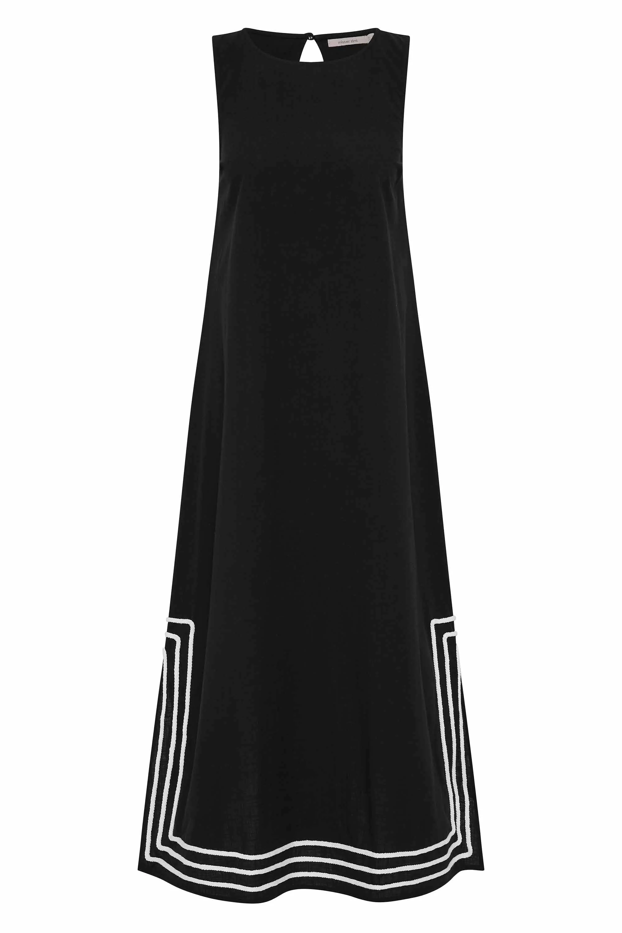 Margot Dress In Nero - Image 4
