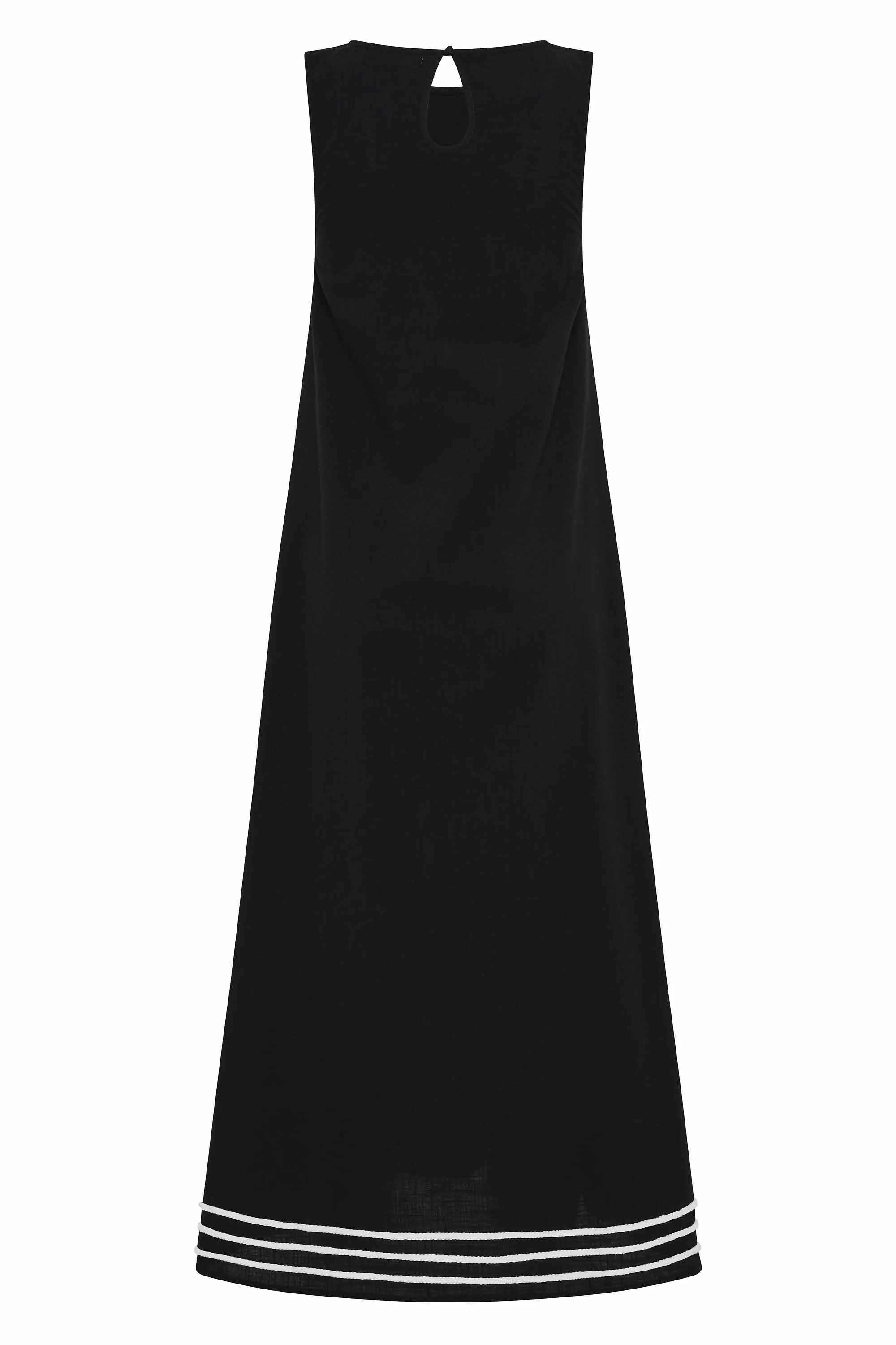 Margot Dress In Nero - Image 5