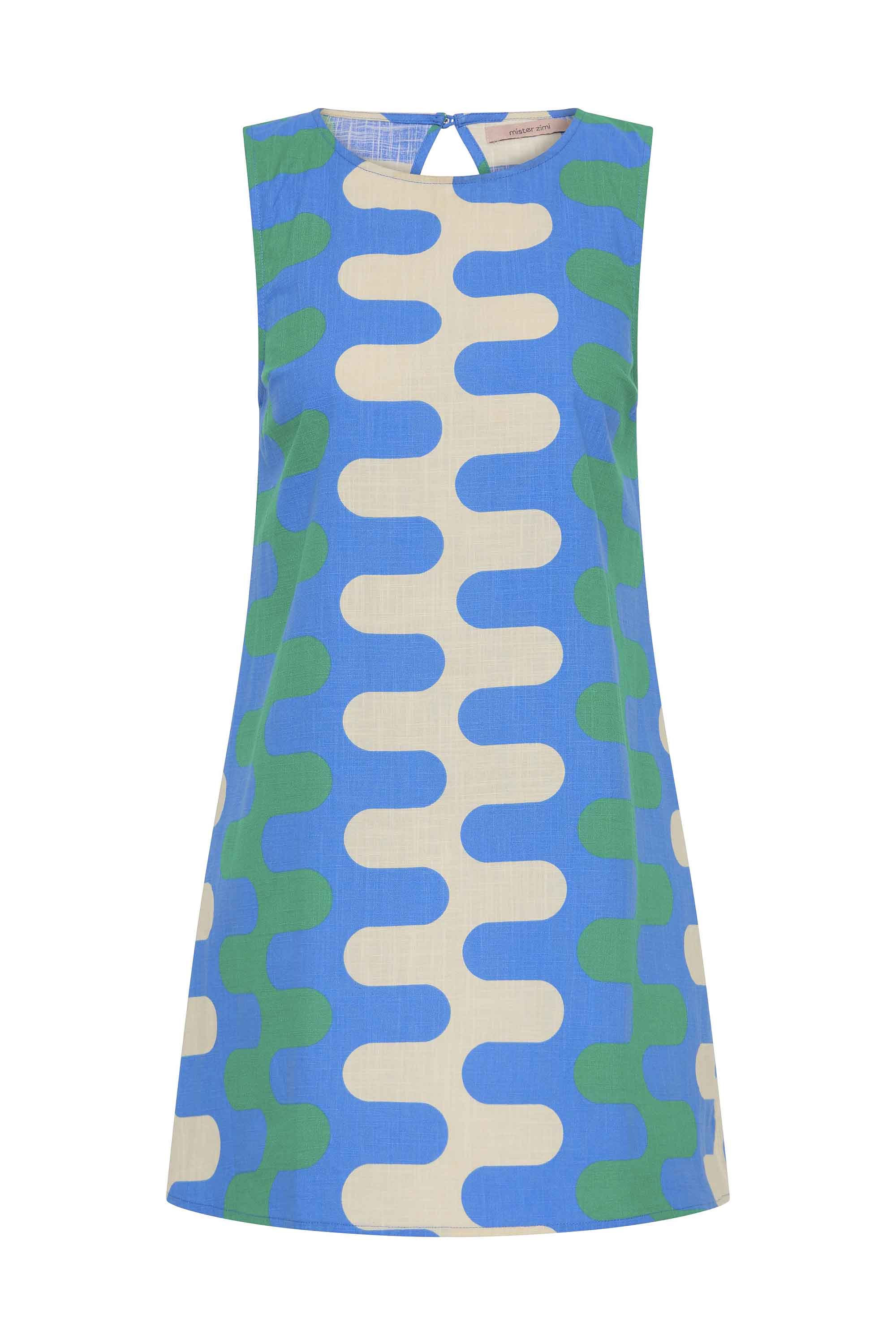 Margot Mini Dress In Kyma - Image 5