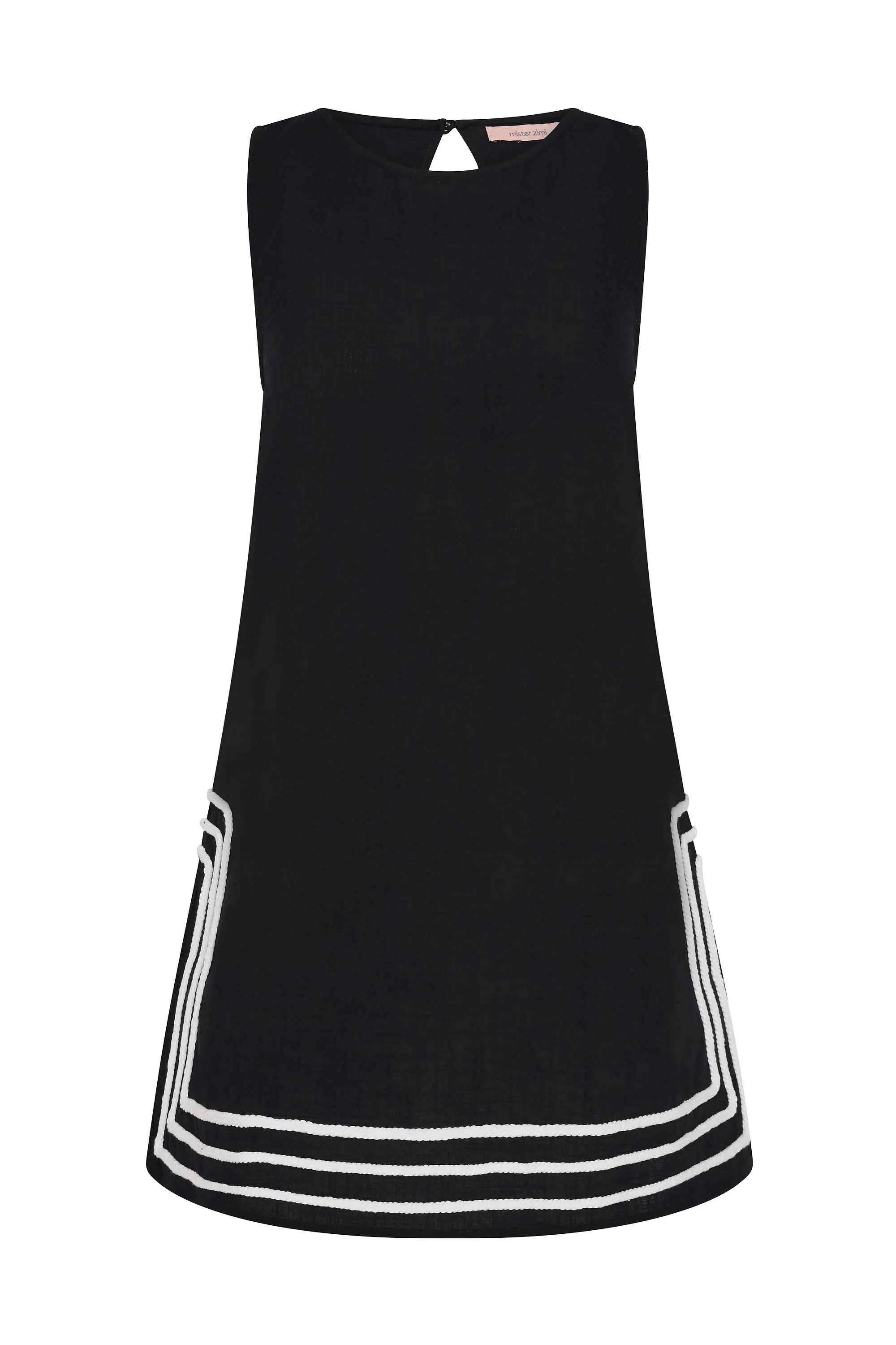 Margot Mini Dress In Nero - Image 3