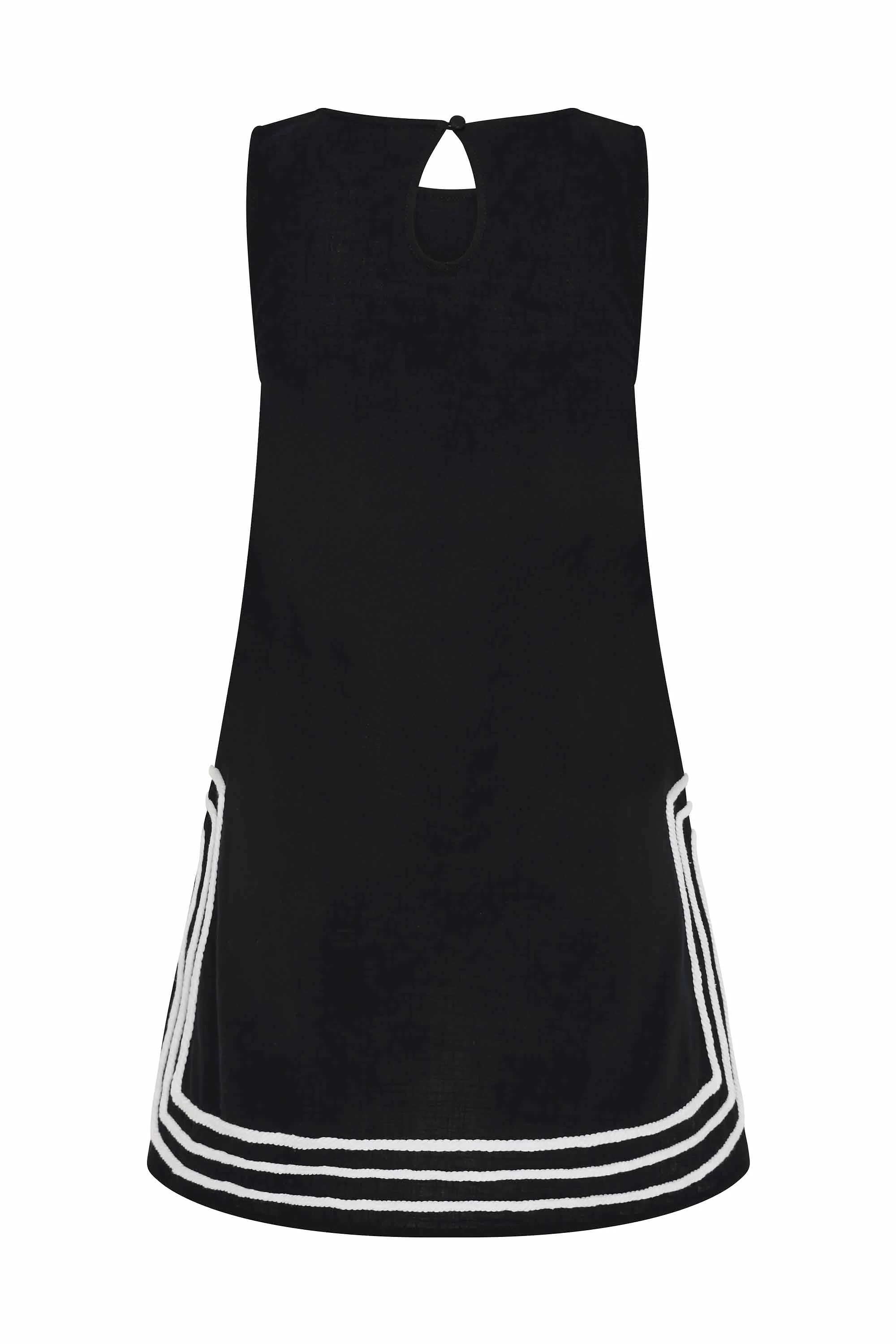 Margot Mini Dress In Nero - Image 4