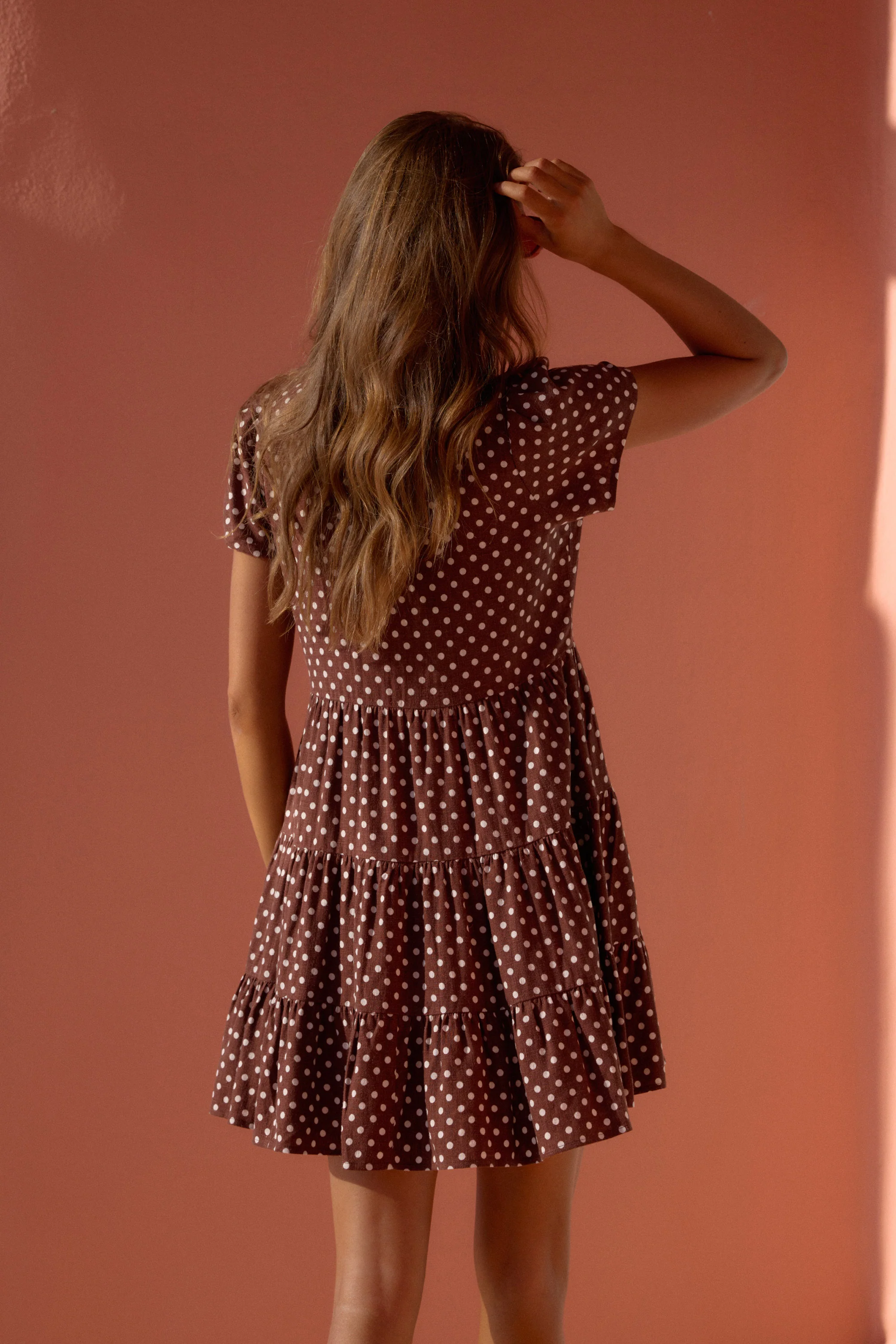 Mili Mini Dress In Sokolata - Image 3