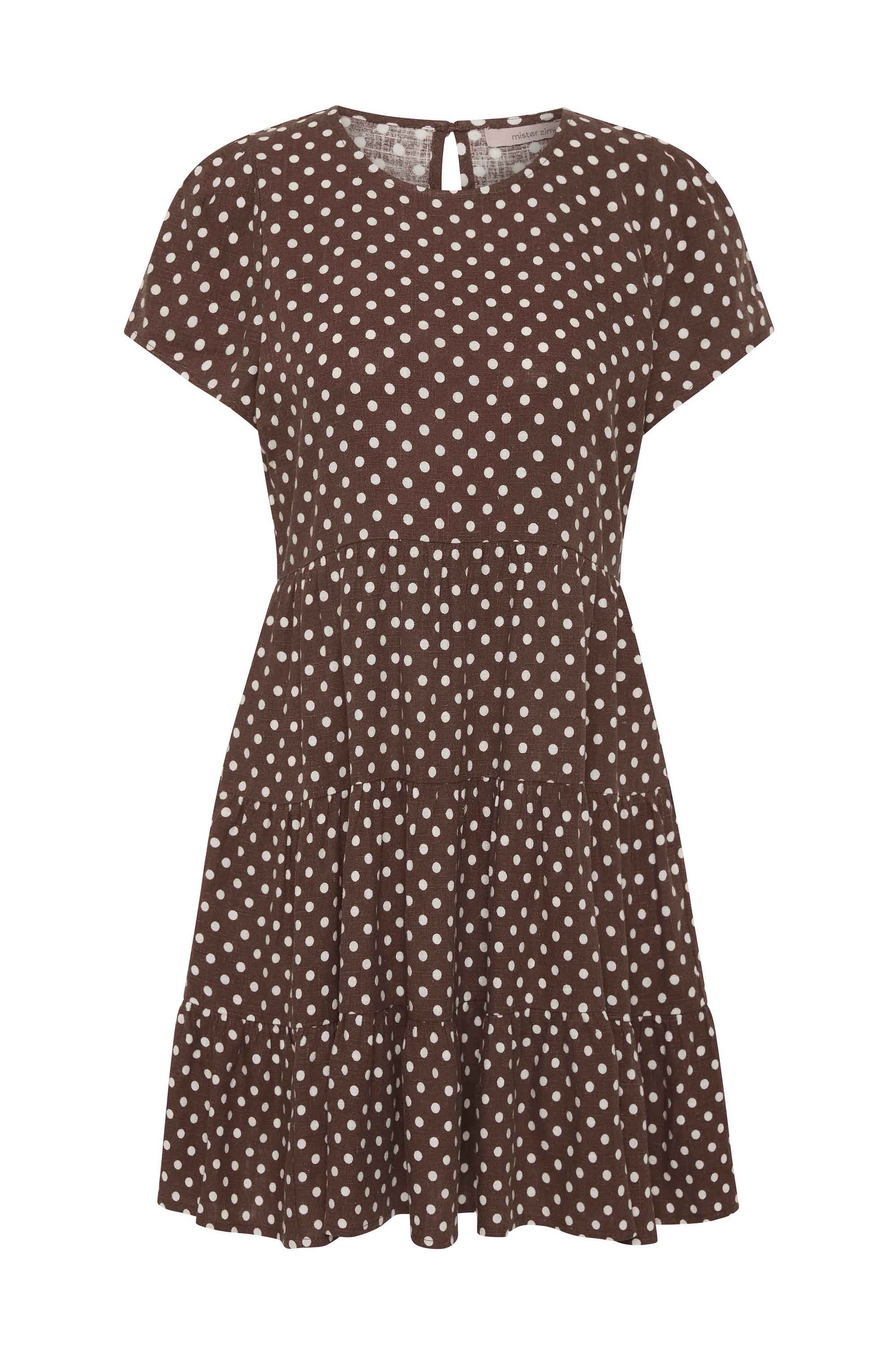 Mili Mini Dress In Sokolata - Image 4