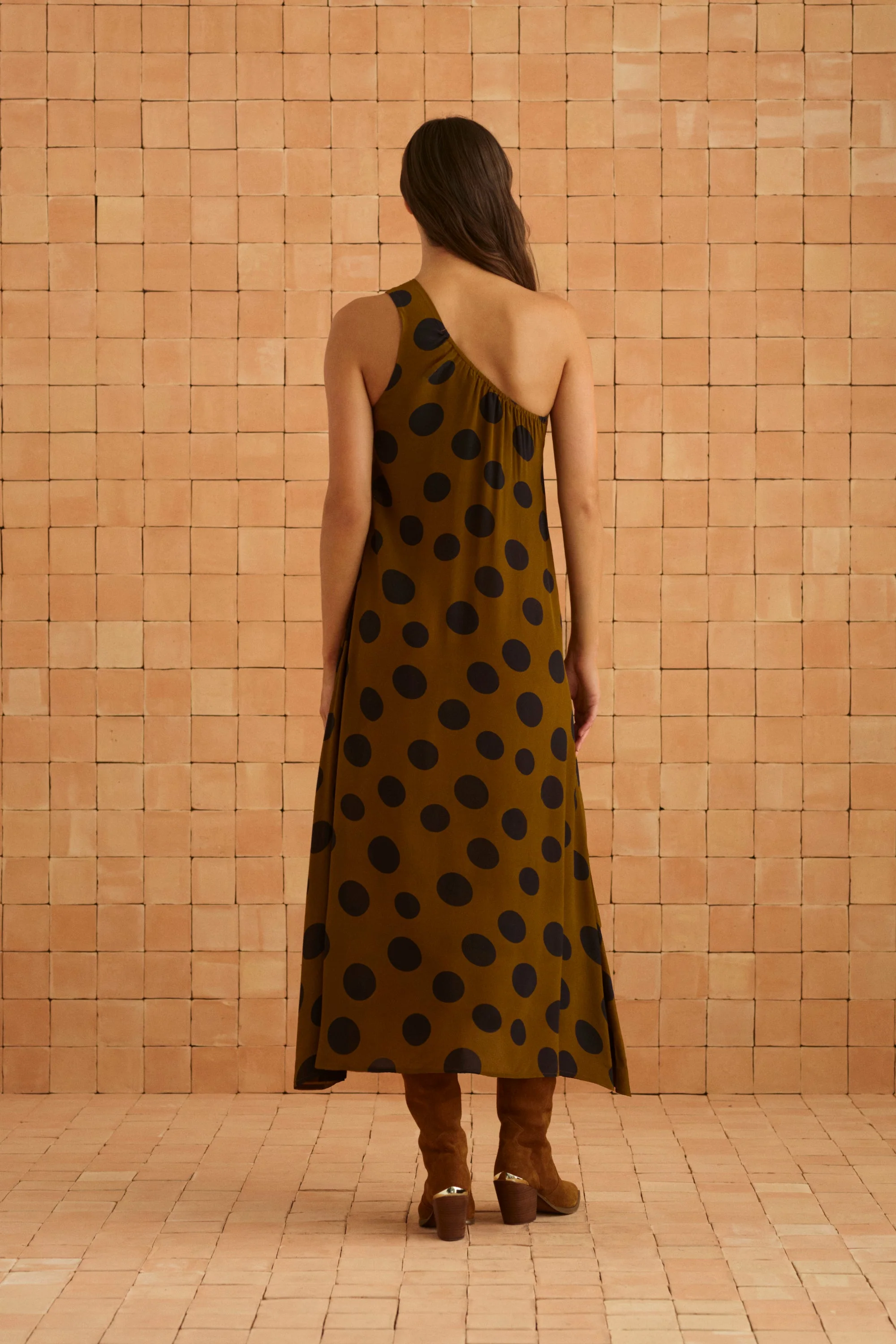 Minka Dress In Ginger Spot - Image 6