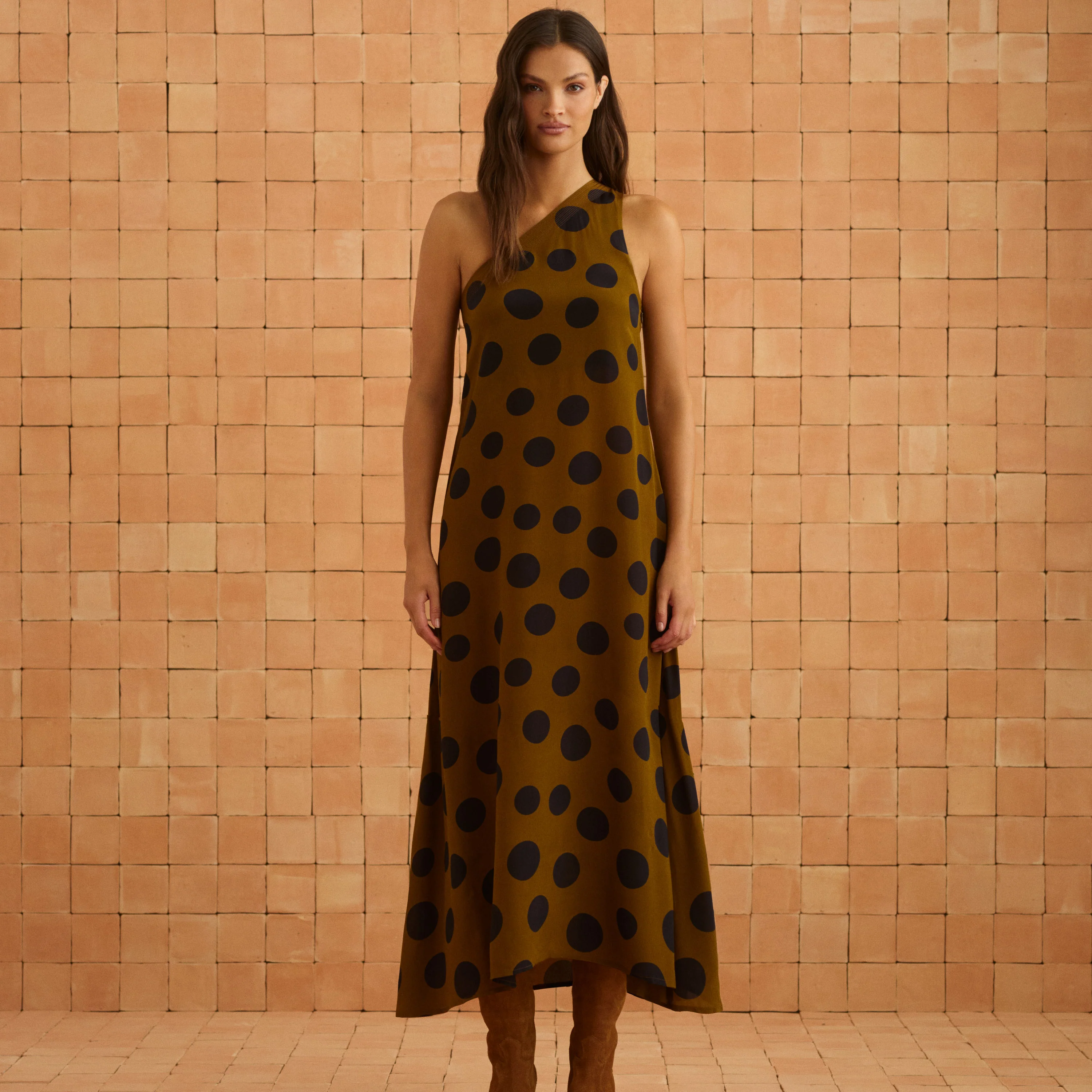 Minka Dress In Ginger Spot - Image 9