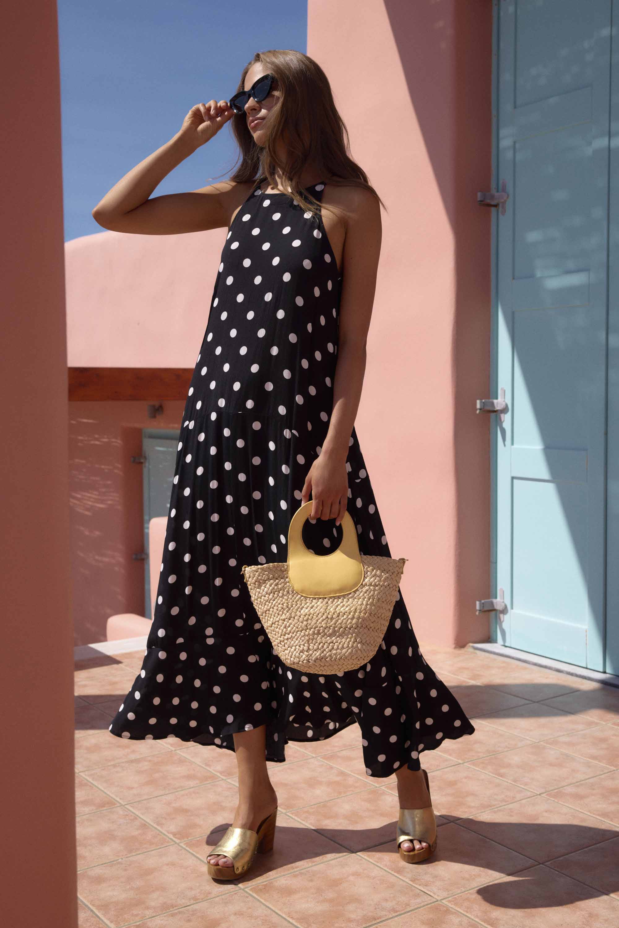 Molly Dress In Pepita - Image 3