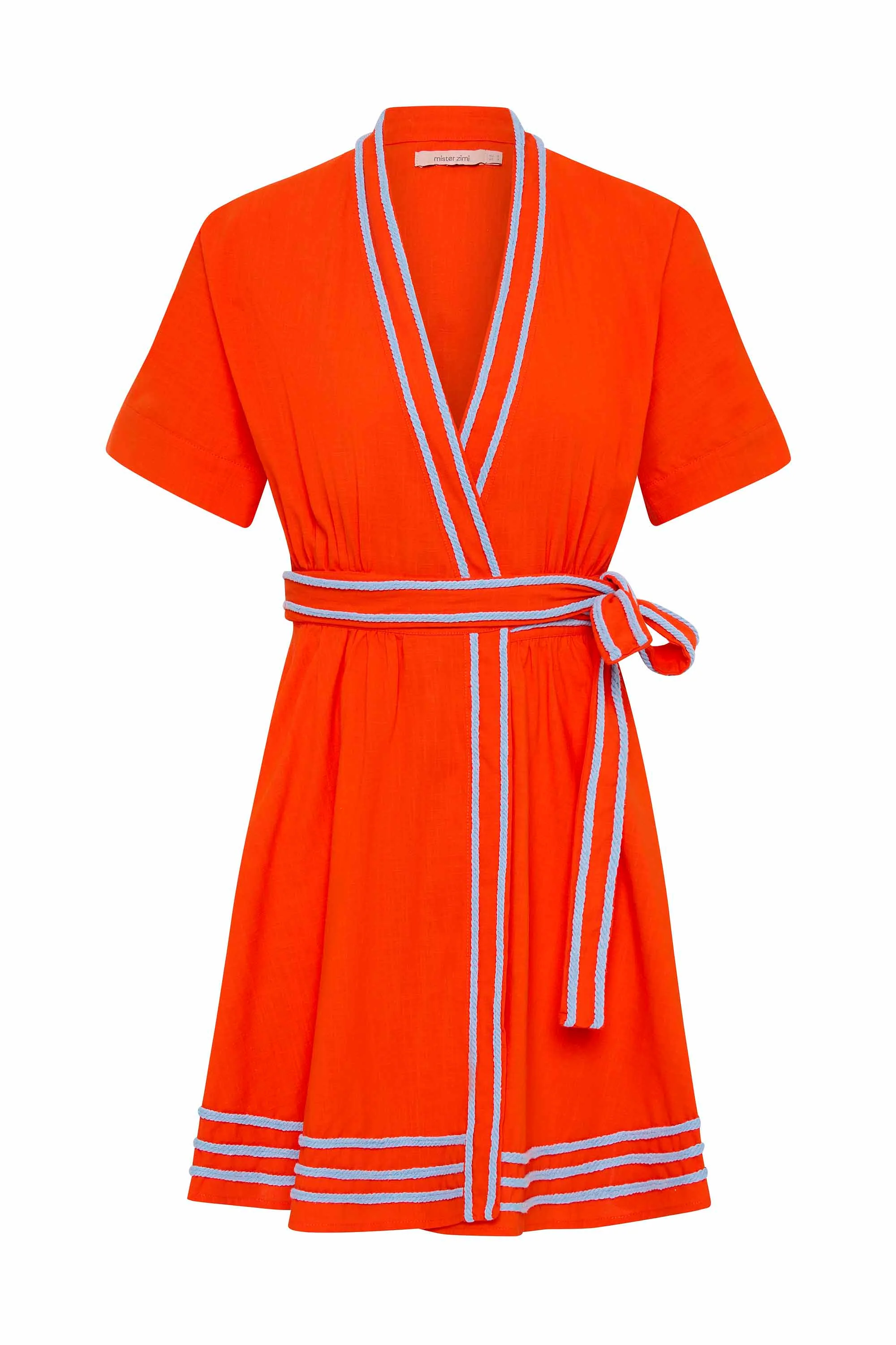 Momo Wrap Dress In Spritz - Image 6