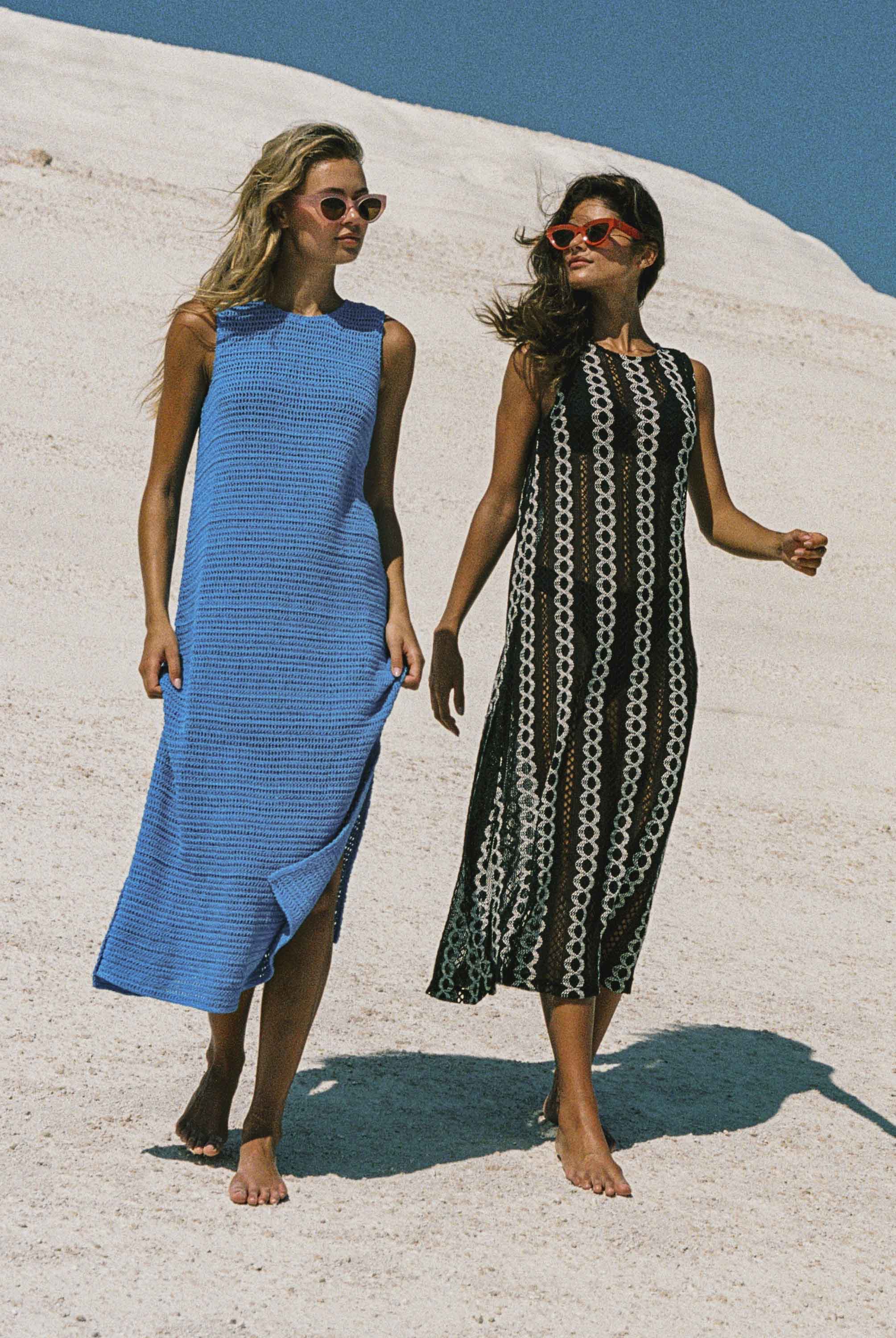 Paloma Dress In Lagoon - Image 3