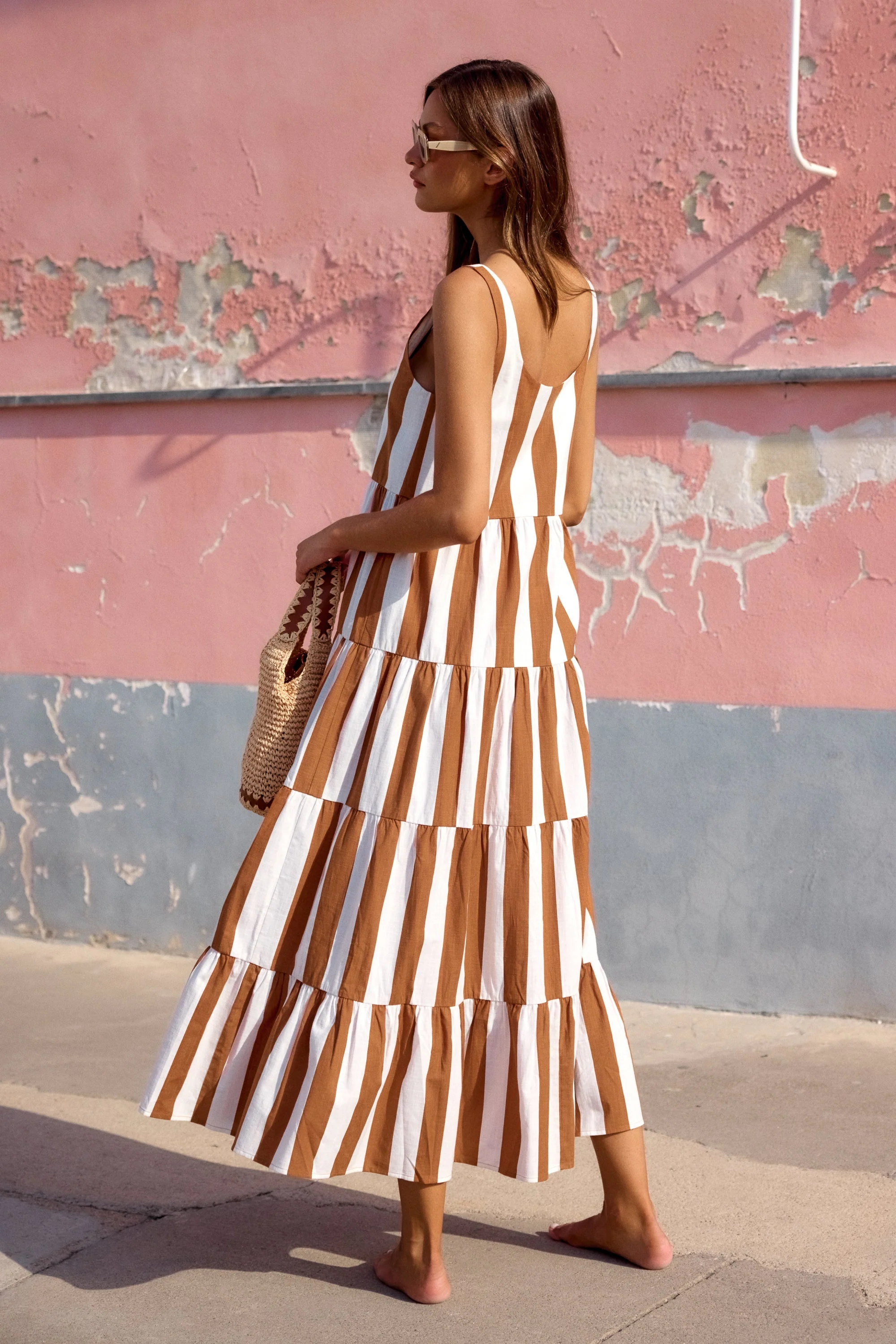 Winifred Maxi Dress In Panna Cotta - Image 3